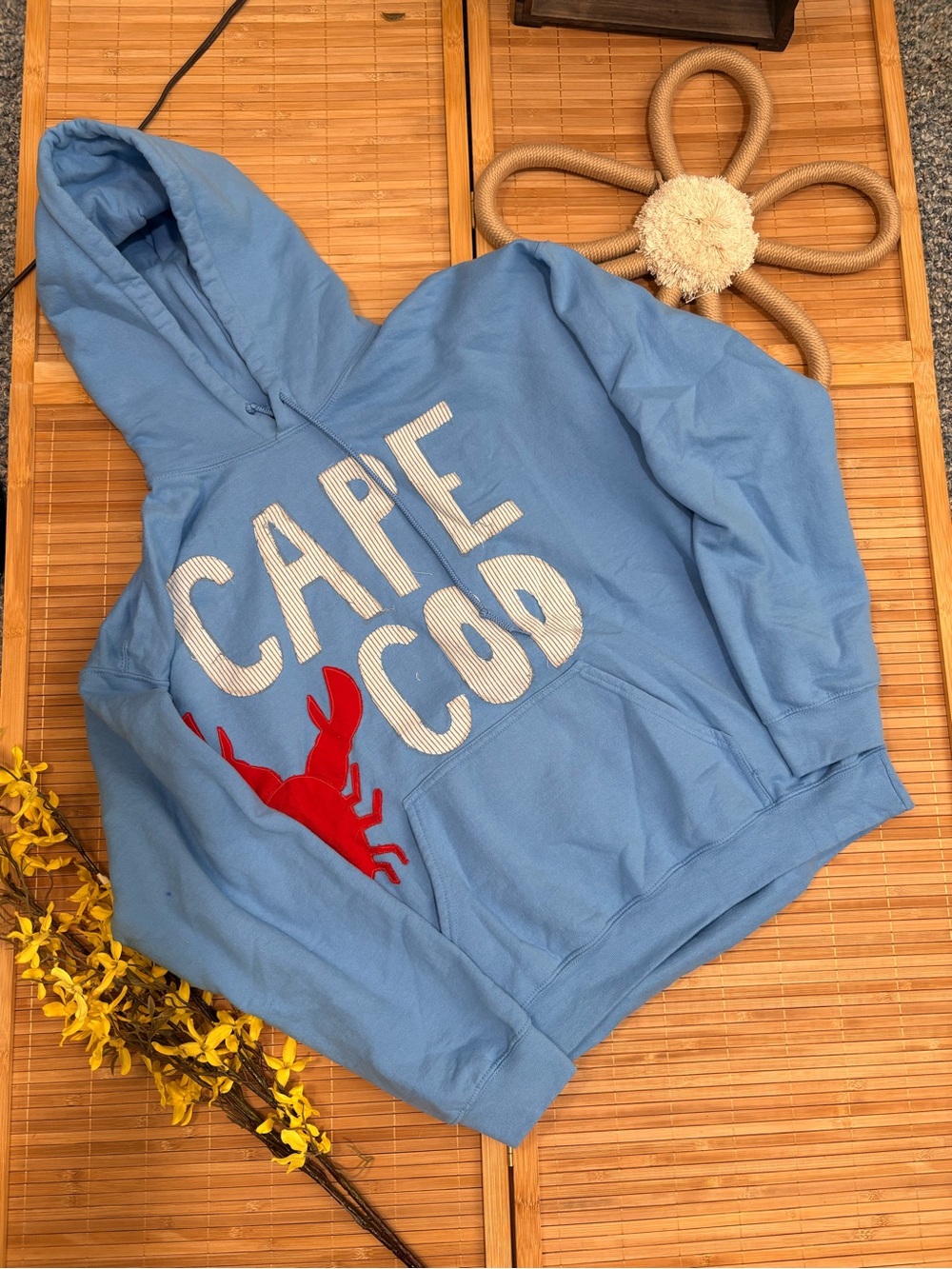 Cape Cod Lobster Blue Graphic Hoodie